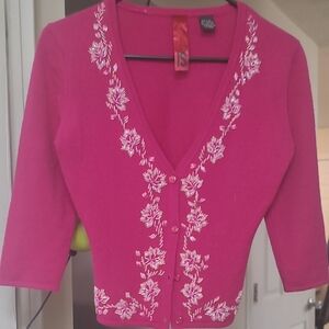 Time Is Beaded Cashmere Sweater